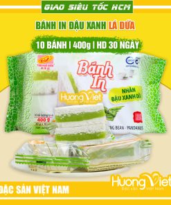 Bánh in đậu xanh sầu riêng 400g Tân Huê Viên Bánh in đậu xanh sầu riêng 400g Tân Huê Viên