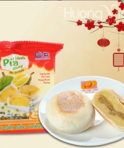 Bánh pía truyền thống chay đậu xanh sầu riêng  Tân Huê Viên 400gr