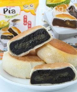 Bánh pía chay mè đen sầu riêng 400g