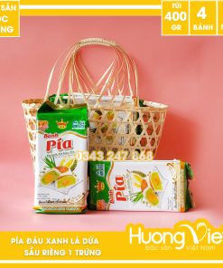 Bánh pía truyền thống đậu xanh sầu riêng 1 trứng 4 sao Tân Huê Viên 540gr