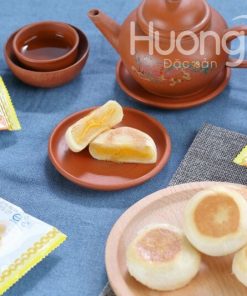 Bánh pía kim sa đậu xanh trứng tan chảy Tân Huê Viên 12 bánh (túi 500gr)