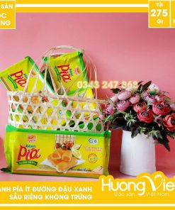 Bánh pía truyền thống chay đậu xanh sầu riêng Tân Huê Viên 500gr
