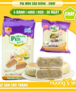 Bánh pía chay khoai môn sầu riêng Tân Huê Viên (Túi 400g)