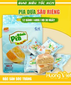 Bánh pía dừa sầu riêng mini Tân Huê Viên 12 bánh (túi 500gr)