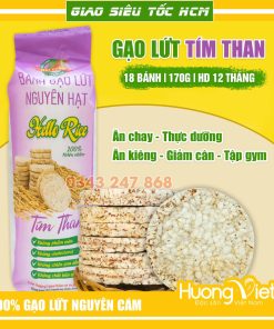 Bánh gạo lức tím than HaiFood 70gr