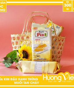 Bánh pía kim sa đậu xanh trứng chảy Tân Huê Viên 300gr