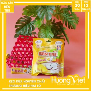Kẹo dừa nguyên chất Hai Tỏ 150gr