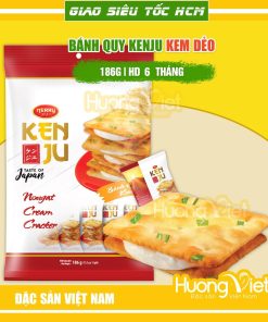Bánh quy hành kem dẻo Kenju 186gr