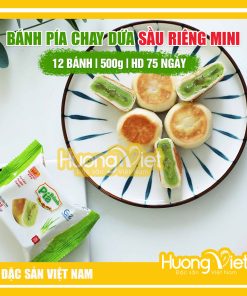 Bánh pía chay dứa không trứng mini Tân Huê Viên 12 bánh (túi 500g)