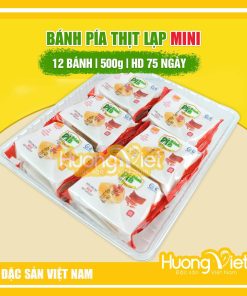 Bánh pía chay dứa không trứng mini Tân Huê Viên 12 bánh (túi 500g)