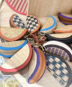 Móc khóa mini, móc khóa thủ công mỹ nghệ : nón lá , bóp mini