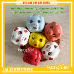 Heo đất mini gốm Bát Tràng, ống heo tiết kiệm, trang trí tiểu cảnh