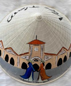 Nón lá Việt Nam vẽ tranh phong cảnh, quê hương