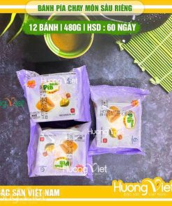 Bánh pía chay Khoai môn sầu riêng 480g túi 12 bánh