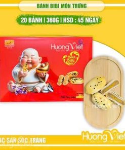 Bánh pía BiBi Môn trứng mini Tân Huê Viên 360g (20 gói x 18g)