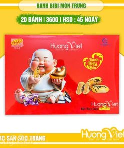 Bánh pía BiBi Môn trứng mini Tân Huê Viên 360g (20 gói x 18g)