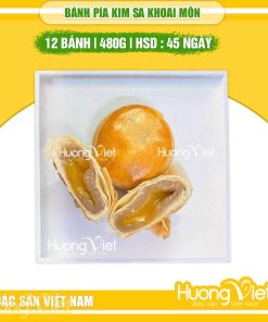 Bánh pía kim sa Khoai môn trứng Tân Huê Viên túi 12 bánh 480g