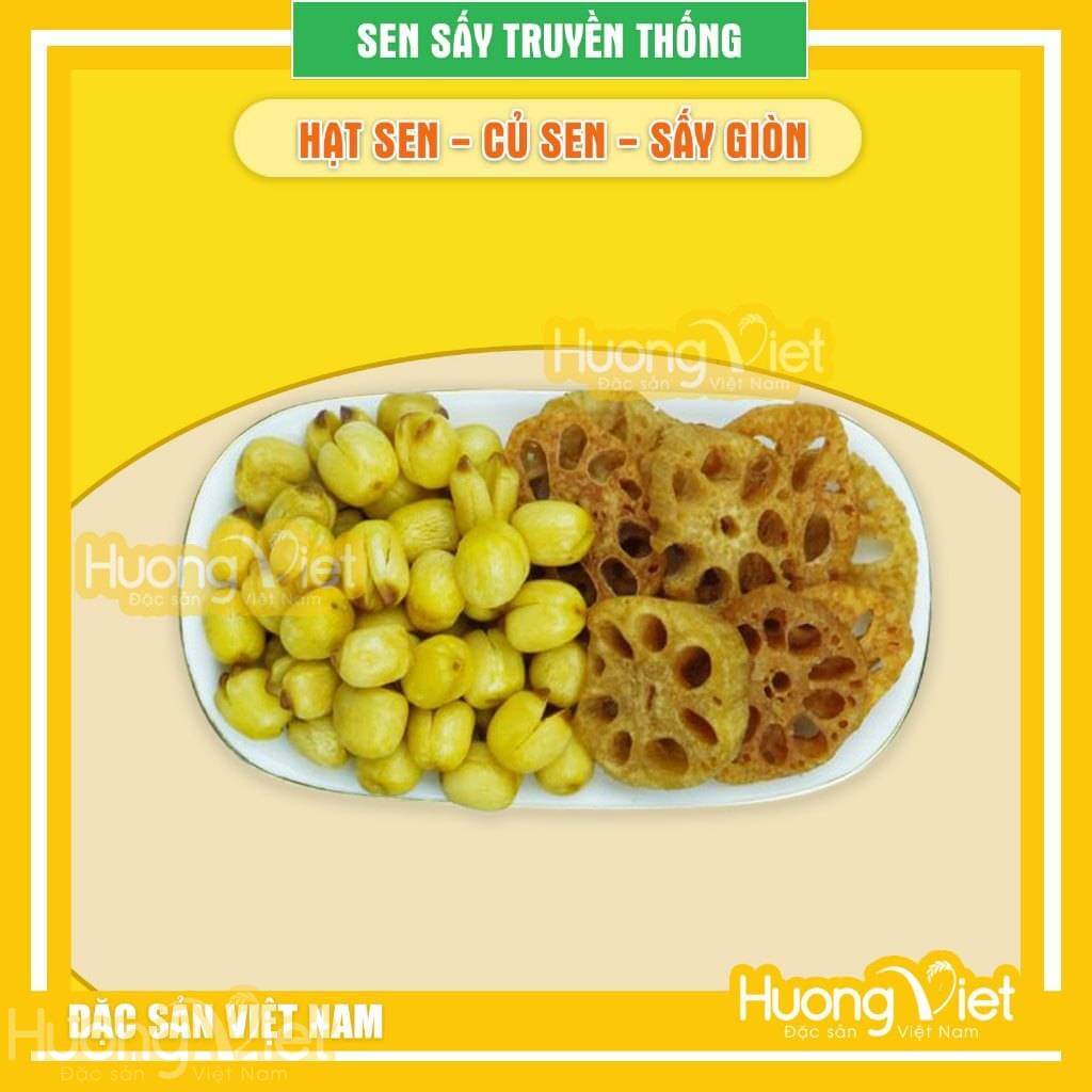 Sen sấy giòn Truyền Thống đặc sản Đồng Tháp - Đại Việt gói 30g Sen sấy giòn Truyền Thống đặc sản Đồng Tháp - Đại Việt gói 30g