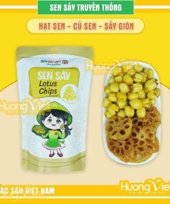 Sen sấy giòn Truyền Thống đặc sản Đồng Tháp - Đại Việt gói 30g Sen sấy giòn Truyền Thống đặc sản Đồng Tháp - Đại Việt gói 30g