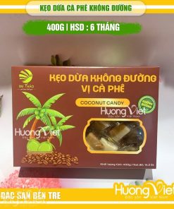 Kẹo dừa không đường Du Thảo đậm vị CÀ PHÊ hộp 400g