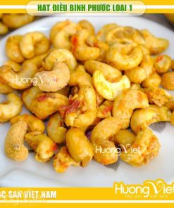 Hạt điều rang tẩm vị tỏi ớt Bình Phước thơm giòn hũ 200g