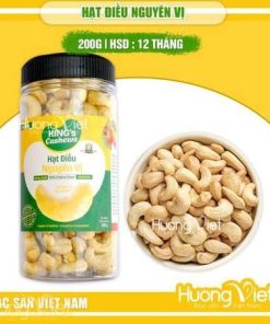 Hạt điều rang mộc nguyên vị Bình Phước (không muối) hũ 200g