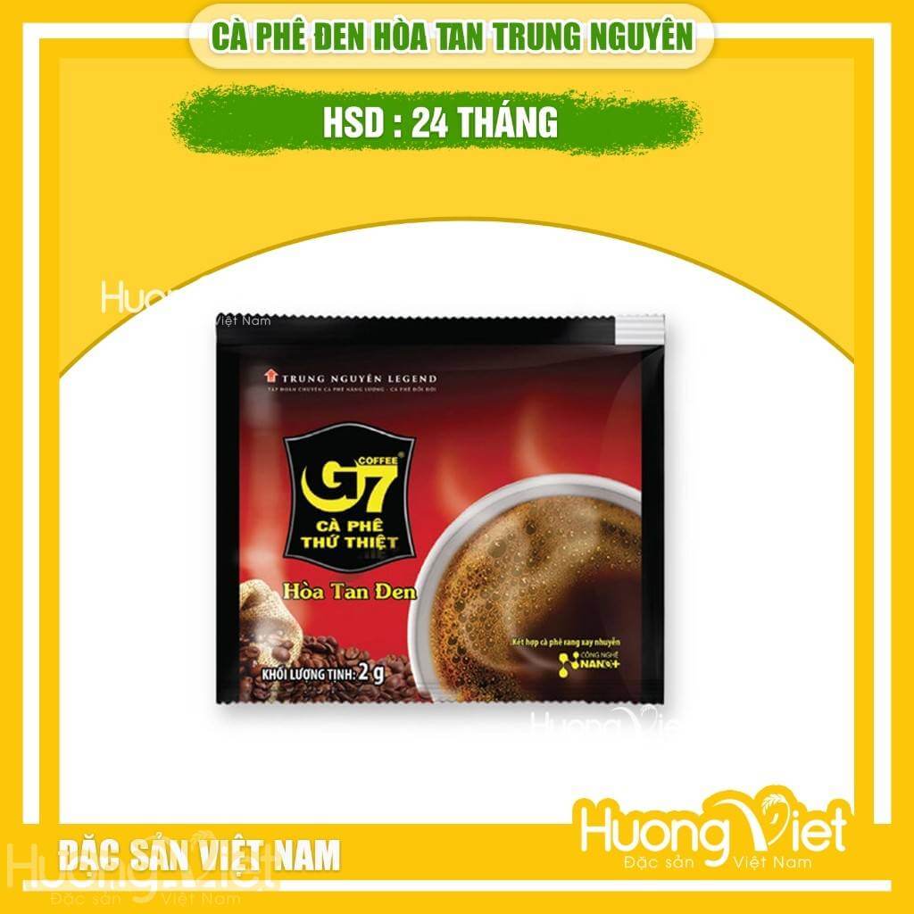 Cà phê đen hòa tan Không Đường G7 Trung Nguyên hộp 15 gói Cà phê đen hòa tan Không Đường G7 Trung Nguyên hộp 15 gói