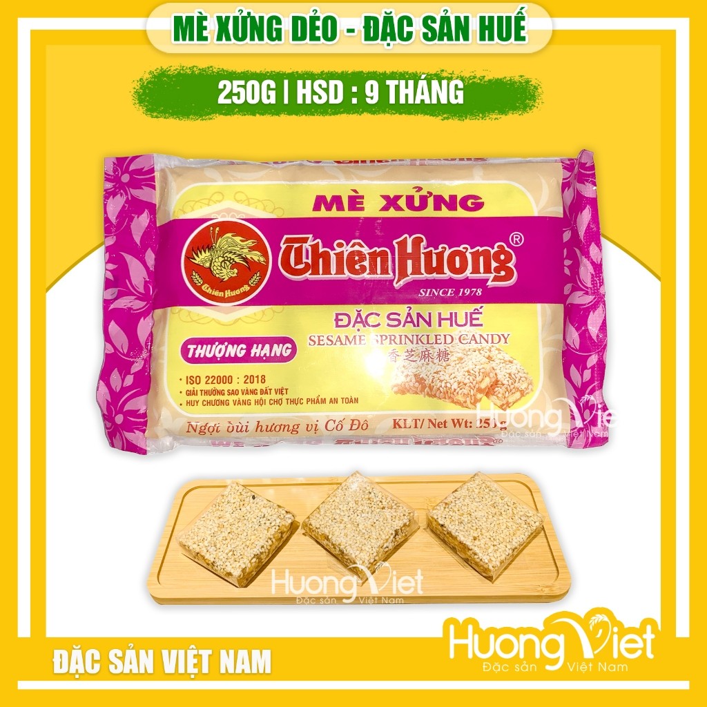 Mè xửng Huế dẻo thơm hiệu Thiên Hương gói 250g Mè xửng Huế dẻo thơm hiệu Thiên Hương gói 250g