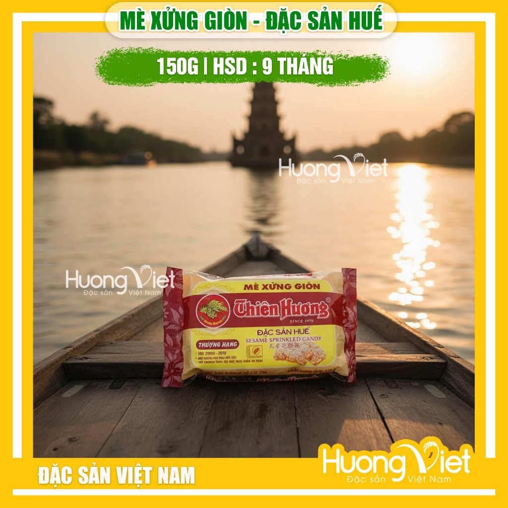Mè xửng giòn Thiên Hương đặc sản Huế (túi 150g) Mè xửng giòn Thiên Hương đặc sản Huế (túi 150g)