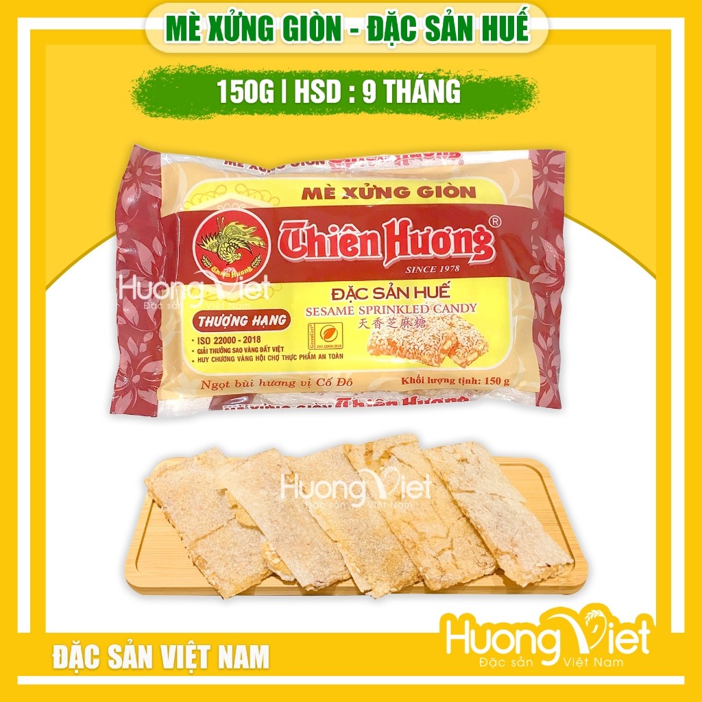 Mè xửng giòn Thiên Hương đặc sản Huế (túi 150g) Mè xửng giòn Thiên Hương đặc sản Huế (túi 150g)
