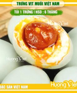Trứng vịt muối ăn liền Minh Đức béo ngậy (Vỉ 4 trứng, 60g)