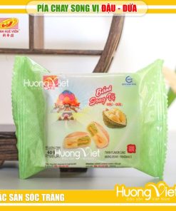 Bánh pía chay song vị Đậu - Dứa Tân Huê Viên (480g, 12 bánh)
