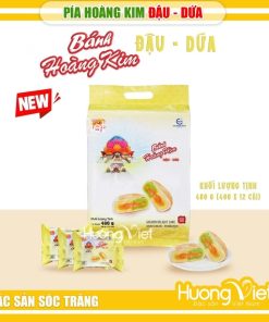 Bánh pía hoàng kim Đậu - Dứa Tân Huê Viên (480g, 12 Bánh) Bánh pía hoàng kim Đậu - Dứa Tân Huê Viên (480g, 12 Bánh)