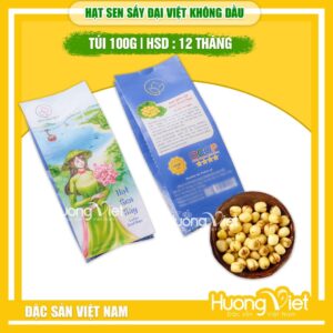 Hạt sen sấy giòn Đại Việt không đường (Túi 100g)