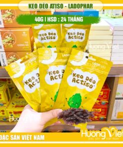 Kẹo dẻo Actiso Ladophar Đà Lạt (Túi 40g) – Vị ngọt thanh tự nhiên