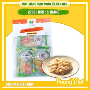 Mãng cầu xiêm sấy muối ớt 123Farm (Túi 270g) – Vị cay mặn