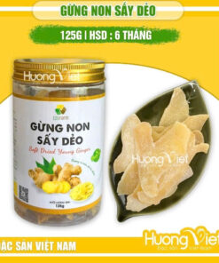 Gừng non sấy dẻo vị ít cay 123Farm (Hũ 125g) Gừng non sấy dẻo vị ít cay 123Farm (Hũ 125g)