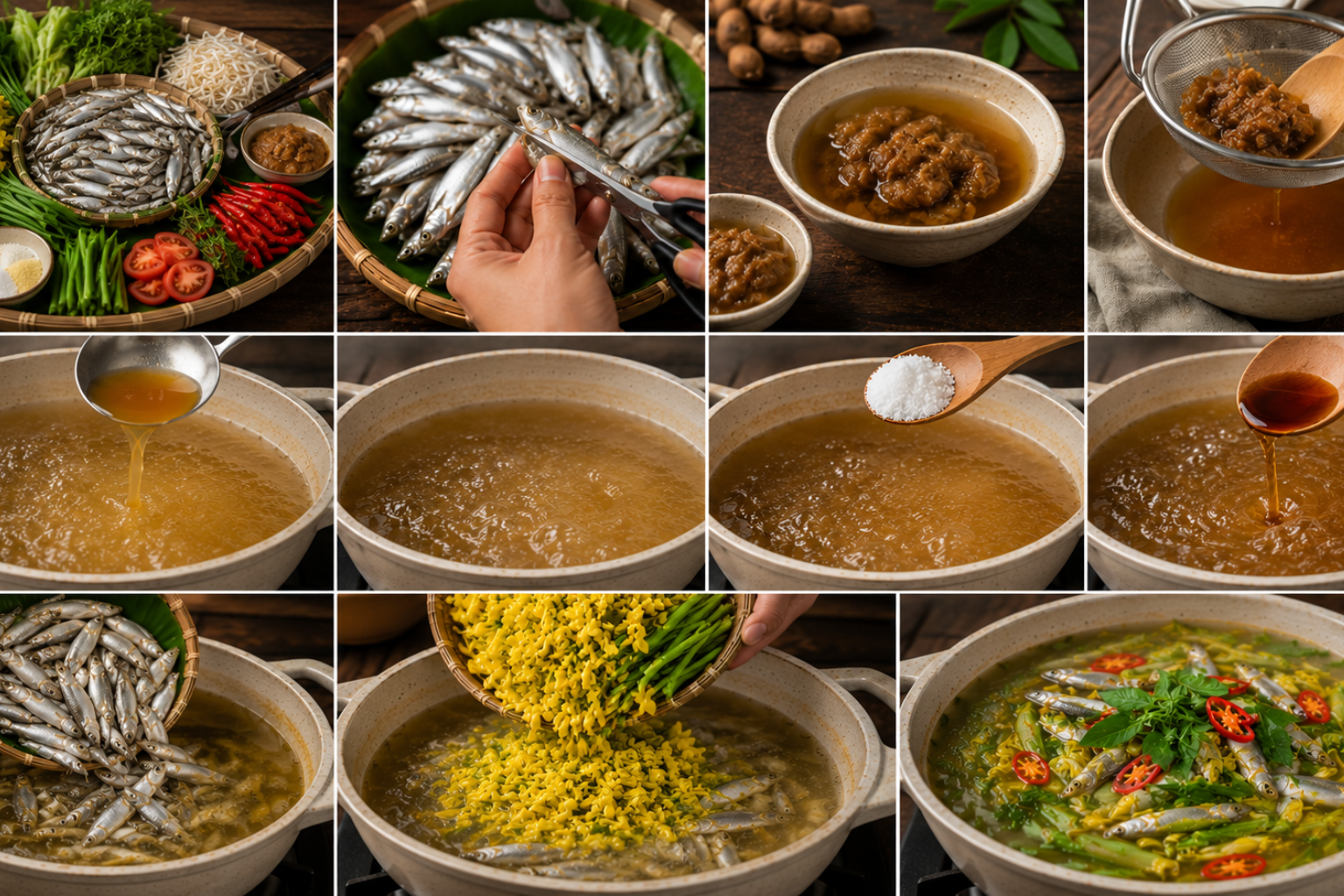 Cách nấu canh chua cá linh này có nhiều cách, phụ thuộc vào khẩu vị mỗi vùng.