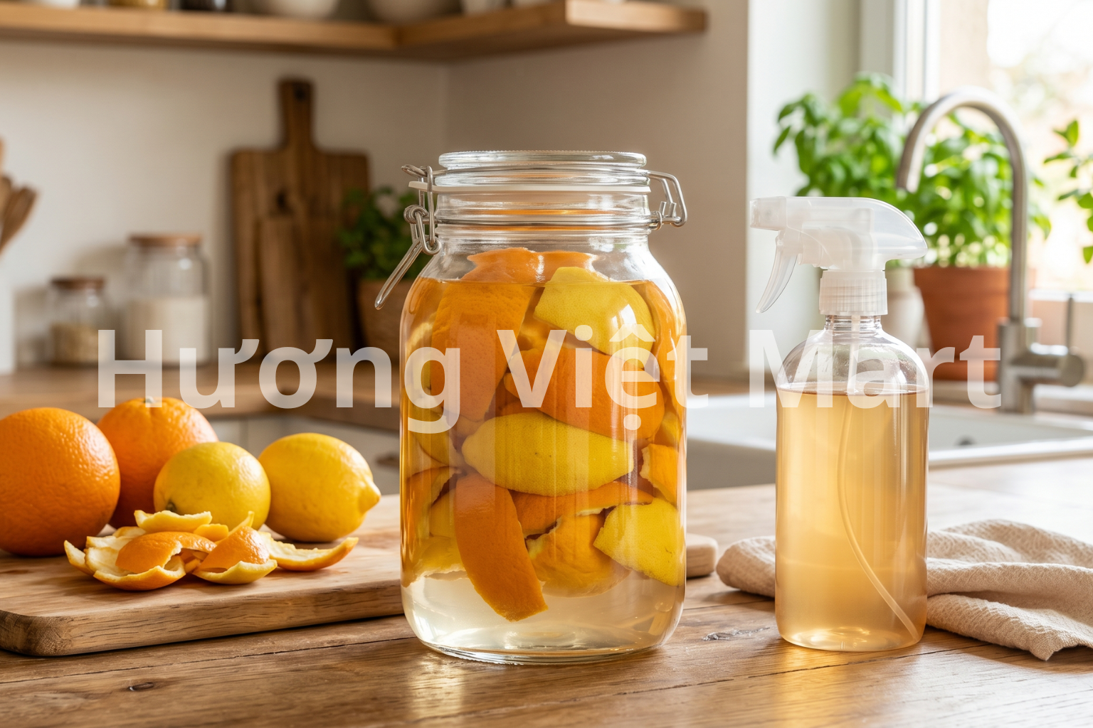 Không dùng dung dịch này trên đá hoa cương, đá marble, hoặc bề mặt đã phủ sáp. Axit acetic trong giấm có thể ăn mòn bề mặt theo thời gian. Với sàn gỗ, pha loãng thêm (tỷ lệ 1:4) và dùng thử trước ở góc khuất.
