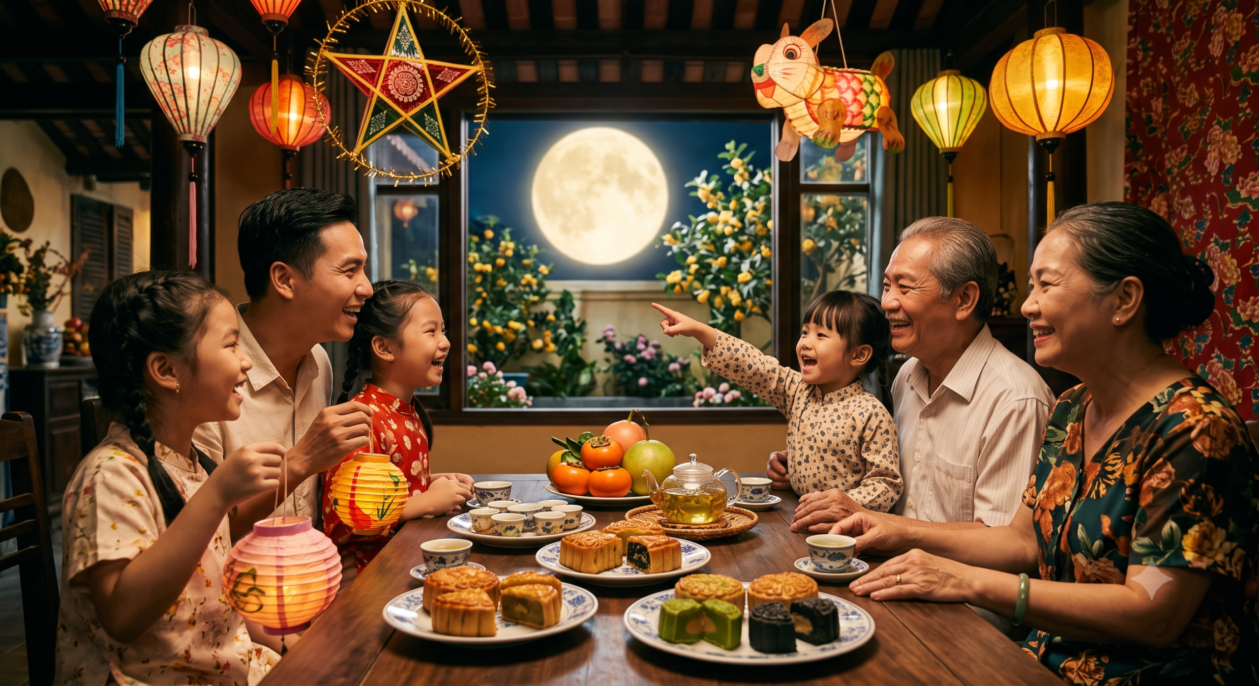 Gửi những ước mơ nhỏ bé lên cung trăng. Chúc các con một mùa Trung thu thật vui.
