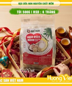 Kẹo dừa non Nguyên Chất Quê Dừa Bến Tre - Túi 500g