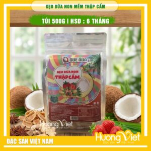 Kẹo dừa non vị Thập Cẩm Quê Dừa Vĩnh Long - Túi 500g
