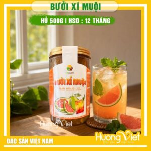 Nước mứt bưởi xí muội vị chua ngọt tự nhiên 123 Farm (Hũ 500g)