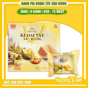 Bánh pía chay khoai tây sầu riêng Tân Huê Viên (Hộp 360g)