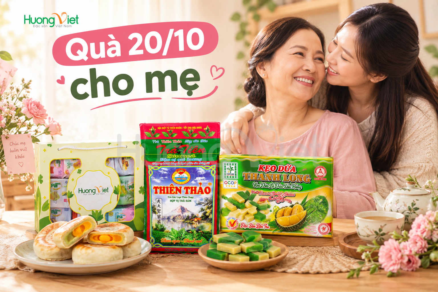 Bánh pía, kẹo dừa, trà luôn là combo set quà tặng bán chạy nhất các mùa dịp lễ